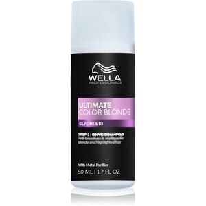 Wella Professionals Ultimate Color Blonde Shampoo šampon neutralizující žluté tóny pro zesvětlené nebo melírované vlasy 50 ml obraz