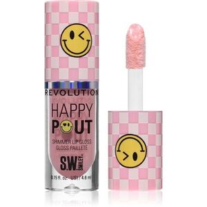 Revolution Happy Pout Shimmer Lip Gloss třpytivý lesk na rty odstín Pink Bliss 4.6 ml obraz