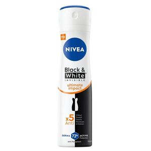 NIVEA Black&White Invisible Ultimate Impact Antiperspirant sprej 150 ml obraz