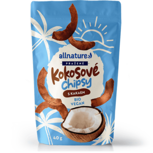 ALLNATURE Kokosové chipsy s kakaem BIO 40 g obraz