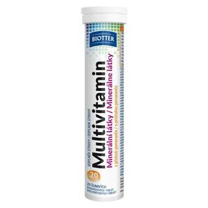 BIOTTER Multivitamín s minerály šumivé tablety 20 ks obraz