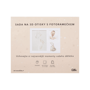 ALBI Fotorámeček pro miminko se sadou na 3D otisky obraz
