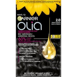 Garnier Olia Big Kit permanentní barva na vlasy odstín 2.0 Black Diamond obraz