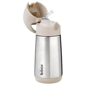 b.box Termoska na pití s brčkem 350 ml - béžová obraz