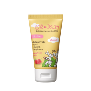 Bob & Bobek dětská zubní pasta s příchutí malin a jahod (0-5 let), 50 ml obraz