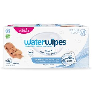 WaterWipes Ubrousky vlhčené Newborn & Baby 3in1 9x60 ks obraz
