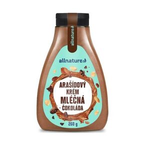 Allnature Arašídový krém mléčná čokoláda 260 g obraz