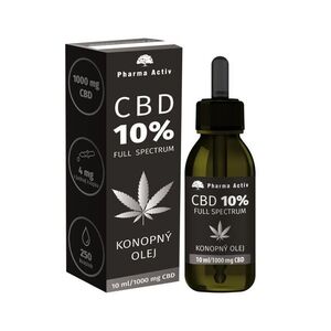 Pharma Activ CBD 10% Full Spectrum Konopný olej 1000 mg 10 ml obraz