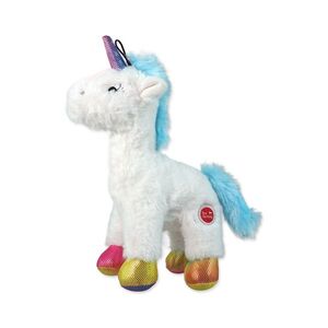 Dog Fantasy Hračka Stuffed Toy jednorožec pískací mix barev 26 cm obraz