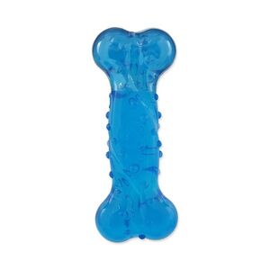Dog Fantasy Hračka STRONG kost s vůní slaniny modrá 15 cm obraz