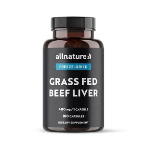 Allnature Grass Fed Beef Liver 180 kapslí obraz