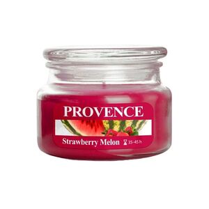 Provence Svíčka ve skle s víčkem Jahoda a meloun 200 g obraz