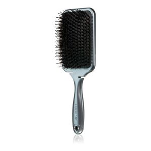 BrushArt Hair Plochý kartáč s kančími štětinami 1 ks Metallic Black obraz