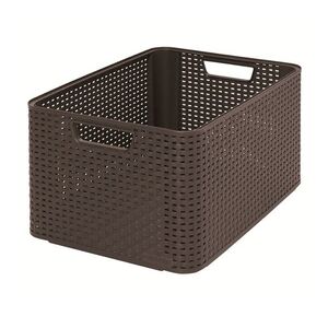 Curver Úložný box Rattan Style2 M 1 ks hnědý obraz