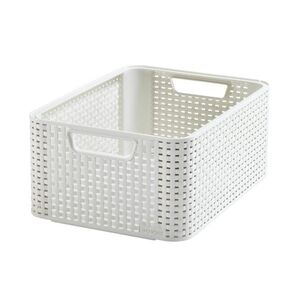 Curver Úložný box Rattan Style2 S 1 ks krémový obraz