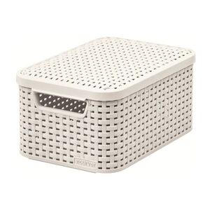Curver Úložný box Rattan Style2 s víkem S 1 ks krémový obraz