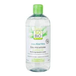SO’BiO étic Micelární čisticí voda Aloe vera se zinkem a citrusy BIO 500 ml obraz
