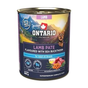 Ontario Adult jehněčí pate s příchutí rakytníku konzerva 800 g obraz