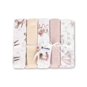 SENSILLO Tetra pleny Basic 70×80 cm Mouse pink - sada 5 ks, 100% bavlna obraz
