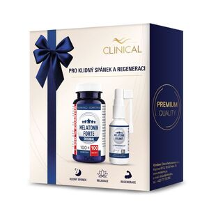 Clinical Melatonin Forte Original + Melatonin spray 1+1 ks 100+100 tablet + 30 ml obraz
