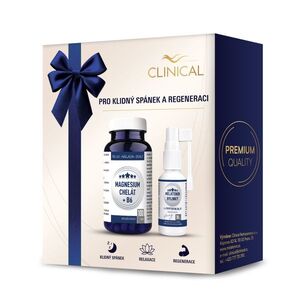 Clinical Magnesium Chelát B6 + Melatonin spray 1+1 ks 100 tablet + 30 ml obraz