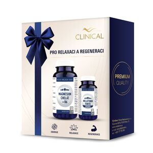 Clinical Magnesium Chelát B6 + Melatonin Forte Original 1+1 ks 100 tablet + 30 tablet obraz