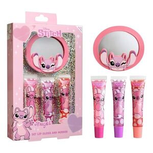 Air-Val Sada lesků na rty a zrcátko Stitch Angel obraz