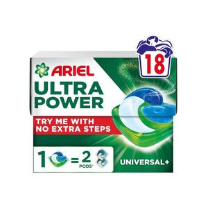 Ariel Ultra Power Pods Universal+ kapsle na praní 18 ks obraz