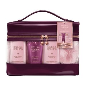 Baylis & Harding Dárková sada péče o tělo v toaletní taštičce Wild Cherry 6 ks obraz