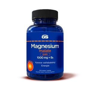 GS Magnesium malate pure 1000 mg + B6 100 tablet obraz