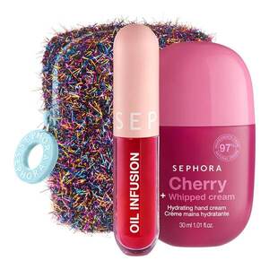 SEPHORA COLLECTION - FEELING CHERRY - Duo sada krému na ruce a oleje na rty s vůní třešně obraz