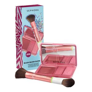 SEPHORA COLLECTION - BLUSH BLUSH GLOW SET - Paletka na tváře a oboustranný štětec obraz