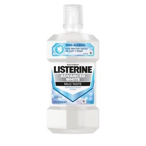 Listerine Advanced White Mild Taste ústní voda 500 ml obraz