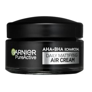 Garnier Pure Active AHA + BHA 3v1 zmatňující krém s aktivním uhlím 50 ml obraz