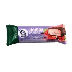 Topnatur No Added Sugar jahoda proteinová tyčinka 40 g obraz