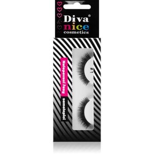 Diva & Nice Cosmetics Accessories Lashes nalepovací řasy z přírodních vlasů No. 1 1 ks obraz
