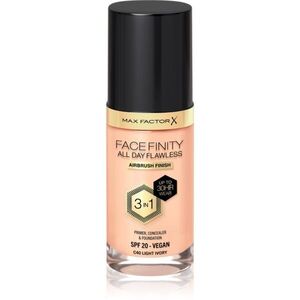 Max Factor Facefinity All Day Flawless dlouhotrvající make-up SPF 20 odstín 40 Light Ivory 30 ml obraz