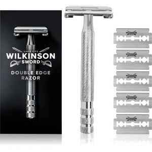 Wilkinson Sword Barber's Style Double Edge holicí strojek + náhradní břity 5 ks obraz