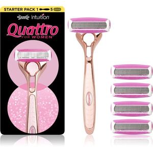 Wilkinson Sword Intuition Quattro for Women holicí strojek + náhradní hlavice 5 ks obraz