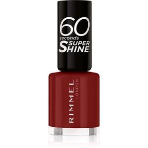 Rimmel 60 Seconds Super Shine lak na nehty odstín 320 Rapid Ruby 8 ml obraz