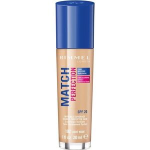 Rimmel Match Perfection tekutý make-up SPF 20 odstín 102 Light Nude 30 ml obraz