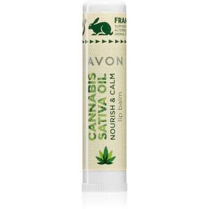 Avon Cannabis Sativa Oil Nourish & Calm balzám na rty s konopným olejem 4, 5 g obraz