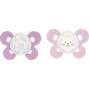 Chicco Physio Comfort 6-16m dudlík Girl - Dots/Cat 2 ks obraz