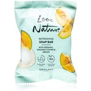 Oriflame Love Nature Coconut Water & Melon čisticí tuhé mýdlo 75 g obraz