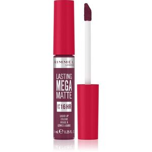 Rimmel Lasting Mega Matte lehká tekutá matná rtěnka 16h odstín Rock Me Purple 7, 4 ml obraz