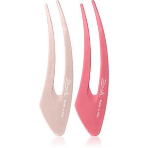 Janeke Hair Clip sponky do vlasů Pink 2x12.5 cm obraz