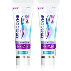 Sensodyne Clinical Repair Active Clean zubní pasta 2x75 ml obraz