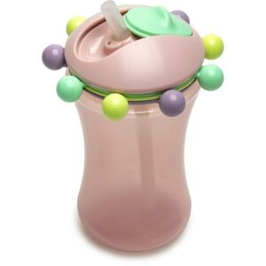 Melii Abacus Straw Sippy Cup hrnek s brčkem Pink 1 ks obraz