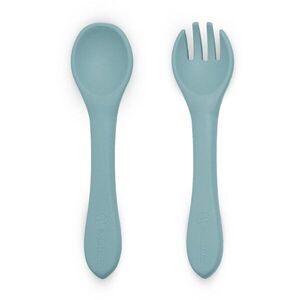 Petite&Mars Take&Match Silicone Cutlery příbor Frosted Sky 6m+ 2 ks obraz