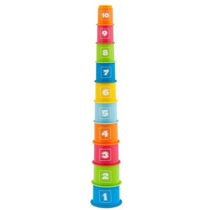 Chicco 2 in 1 Stacking Cups stohovací kelímky 9m+ 10 ks obraz